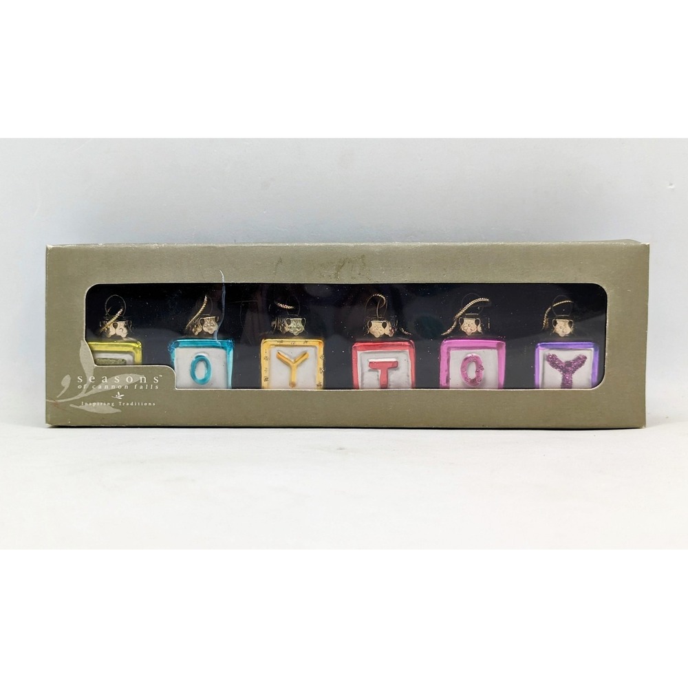 Seasons of Cannon Falls Blown Glass Toy Ornaments